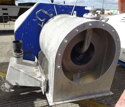 Andritz KMPT SZ 400/2 pusher centrifuge, 316SS.