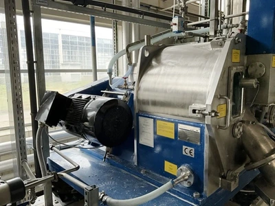 Krettek ProCent P 63 B Pilot horizontal peeler centrifuge, 316L SS.