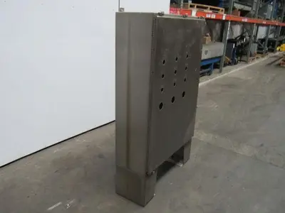 Free Standing Stainless Steel Electrical Box Enclosure 48"x37"x12" W/Back Plate