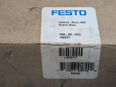 Festo FRM-M3-G3/4 Diverter Block Renewal Kit 182977 New NIB