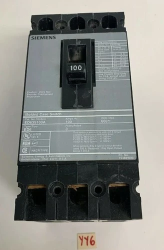 Used Siemens ED63S100A Circuit Breakers Indiana US | J&J Industrial Supply #1072143