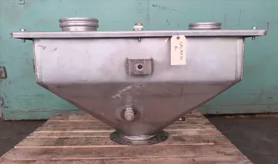SPC8426  Bin Hopper Silo 5.33 cu.ft., bulk storage bin, Stainless Steel