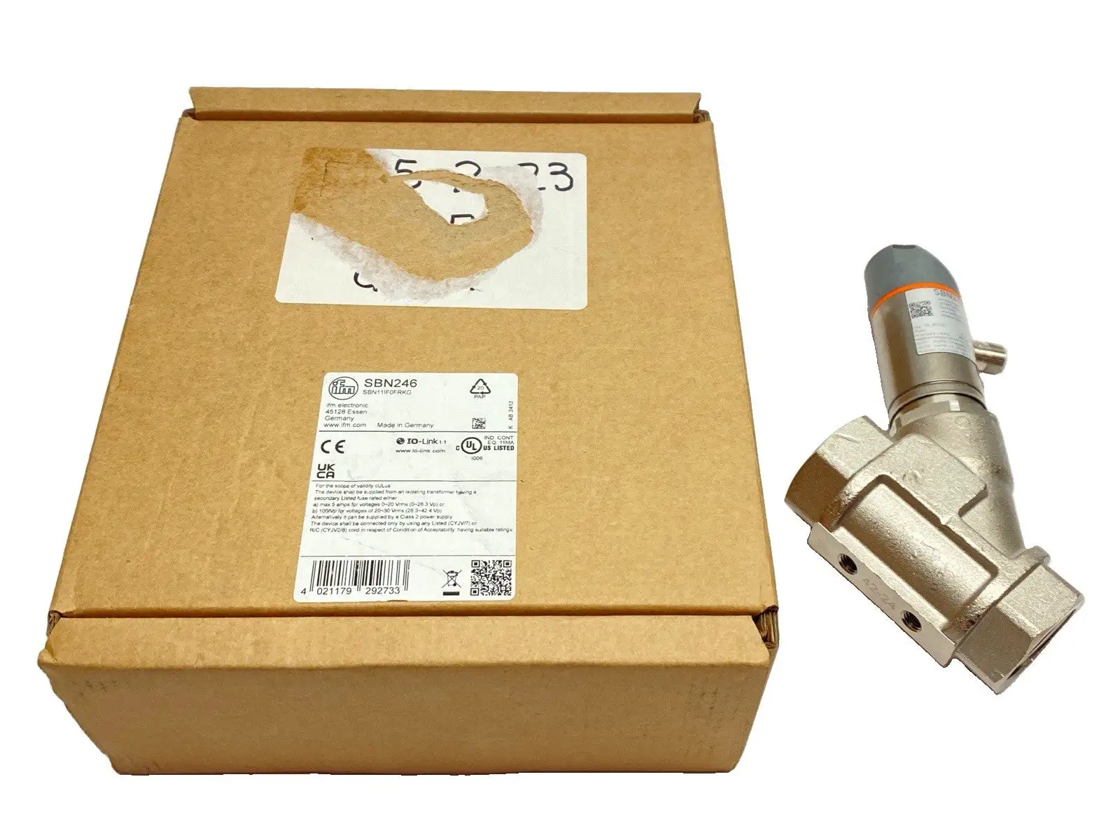 New | in-Stock ifm Flow Meter With Fast Response And Display SBN11IF0FRKG Air Velocity and Flow Michigan US | Maverick Industrial Sales #1463945