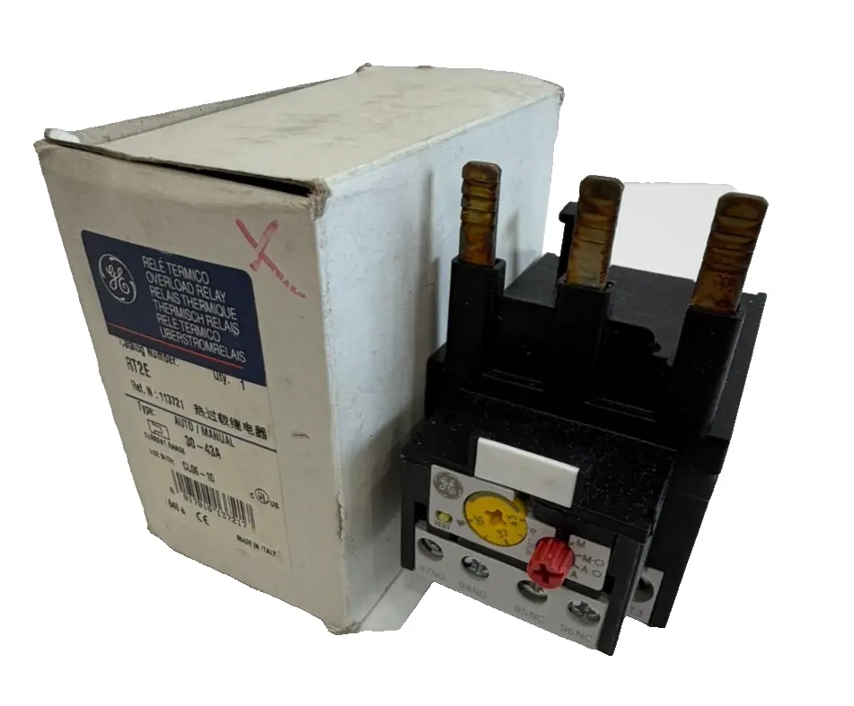 NEW GENERAL ELECTRIC RT2E OVERLOAD RELAY 30-43A