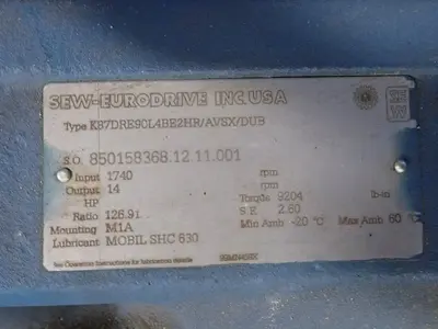 USED SEW EURODRIVE K87DRE90L4BE2HR/AVSX/DUB
