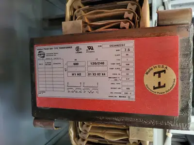 Transformer MCC Bucket 7.5kVA Single-Phase Dry Type