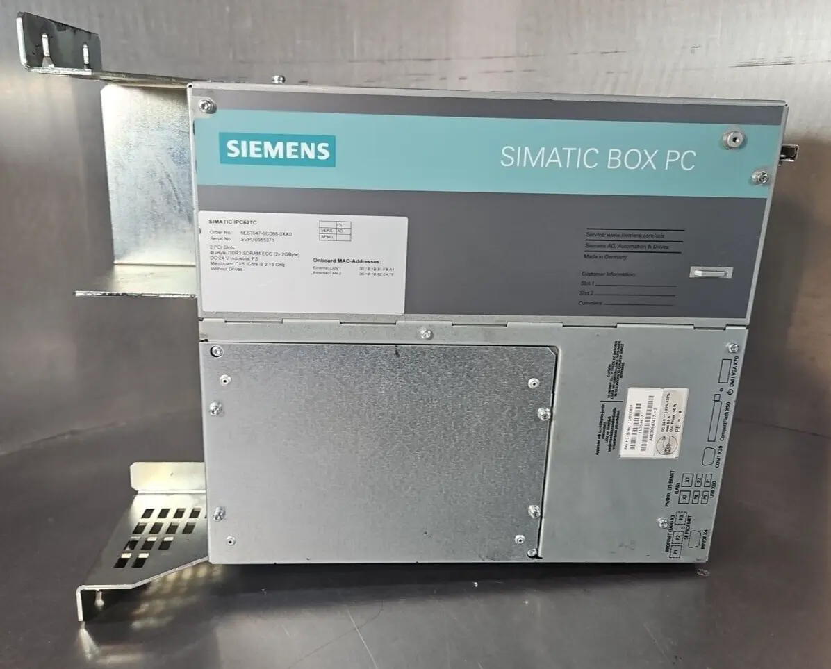 Siemens IPC627C / 6ES7647-6CD66-0XX0 Simatic Box Pc (BIN562)