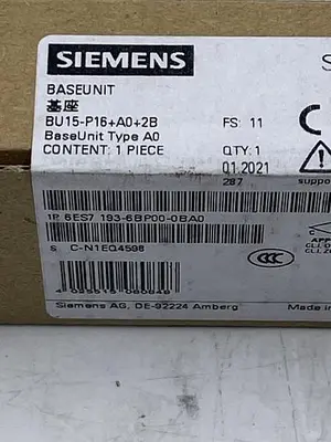 New | in-Stock SIEMENS SIEMENS 6ES7 193-6BP00-0BA0 PLC Input & Output | ND Industrial Surplus #1213362