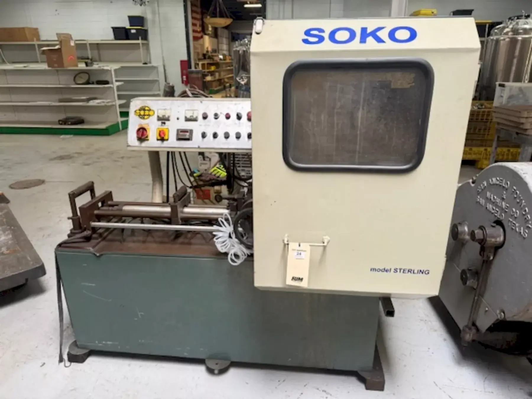 14" SOCO MODEL #MC-350NFA NON FERROUS AUTOMATIC FEED COLD CUTOFF SAW: YOBRO #24981