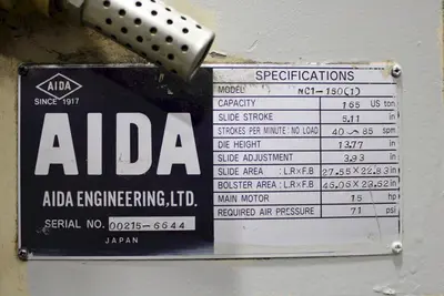 USED 1989 AIDA NC1-150(1)