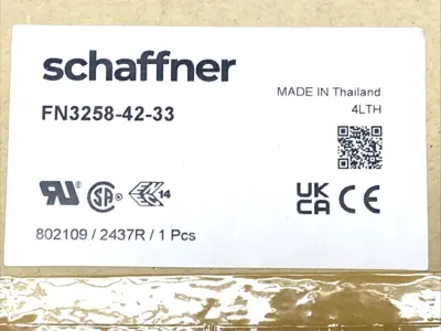 New | in-Stock Schaffner Ultra-Compact 3-Phase Power Line Filter 42A 480VAC Filters Michigan US | Maverick Industrial Sales #1402356