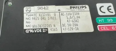 NEW PHILIPS PE-4137/01 EURO-90 SWITCHING POWER SUPPLY 9415-041-37011