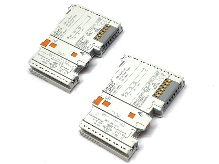 Used WAGO Passive I/O Power Supply 24VDC 10A LOT OF 2 PLC Power Supplies Michigan US | Maverick Industrial Sales #1395393