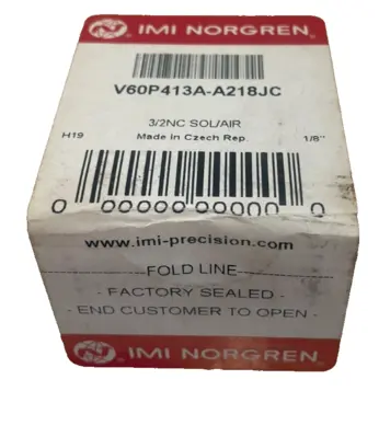 NEW IMI NORGREN V60P413A-A218JC SOLENOID VALVE V60P413AA218JC