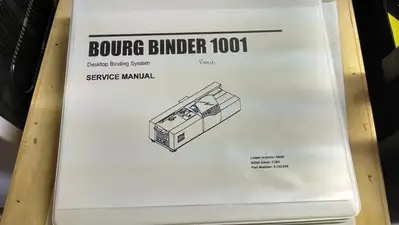 2008 Bourg, Table top Padder/ Binder Model BB1001