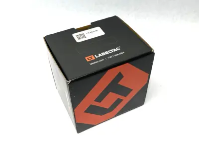 USED LABELTAC PRO MODEL HIGH PERF. VINYL LABEL, YELLOW, 4" OPEN, SOME USED