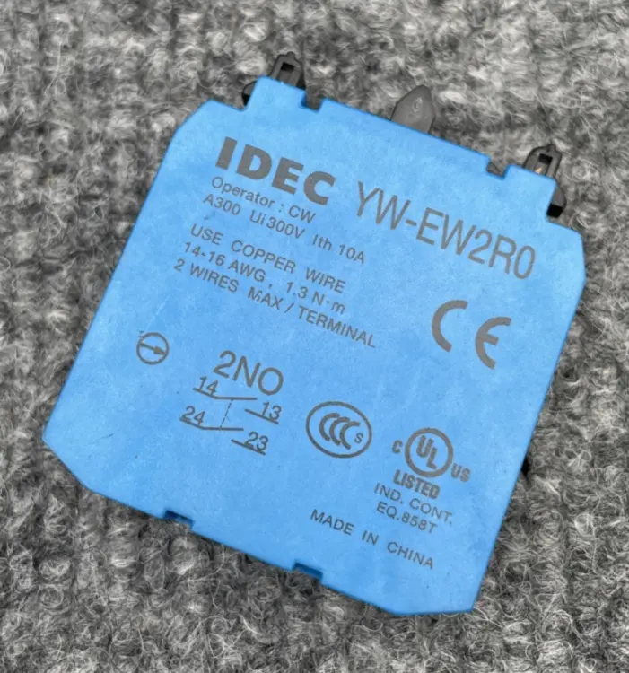 New | in-Stock IDEC YW-EW2R0 Contact Blocks California US | Davliegogo LLC #1706489