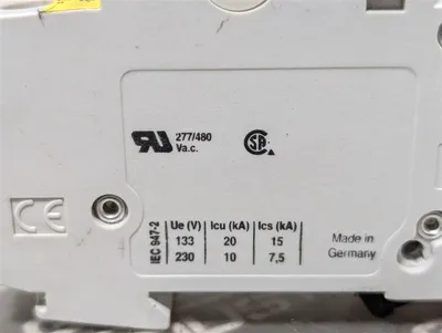 Lot of 10 ABB S201-K4 Single Pole Circuit Breakers 4A 230/400VAC Used