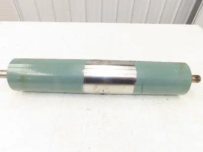 Hytrol 4"x 20.25" Take-Up/Tail Pulley for 24" Conveyor 21"BF 1" Shaft