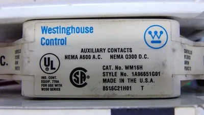 Westinghouse W210MLCFCY7 Advantage Reversing Contactor Assembly Size 1 No Overload Relay Used