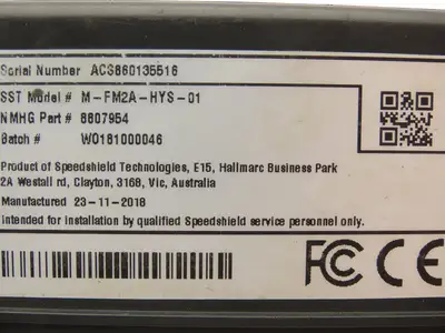 Speedshield M-FM2A-HYS-01 Tracker Display Module 8807954 Off Hyster E80XN
