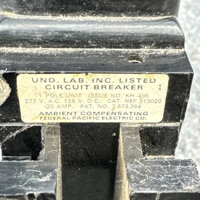 Used Federal Pacific NEF213020 Circuit Breakers California US | Davliegogo LLC #1705246
