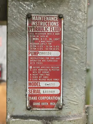 Dake 6-650 CNC & Metalworking Equipment | ESS Industrial Equipment Sales (10)