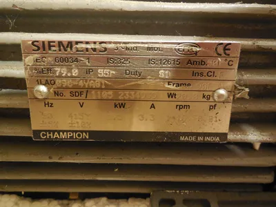 USED SIEMENS 60034-1 MOTOR 600341