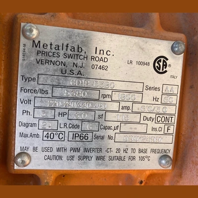 USED METALFAB, INC. BA-6