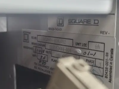 USED SQUARE D MODEL 6