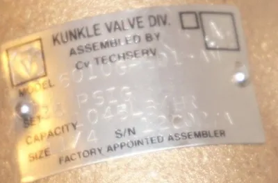 NEW KUNKLE 6010GF501-AM STEAM SAFETY RELIEF VALVE 6010GF501AM