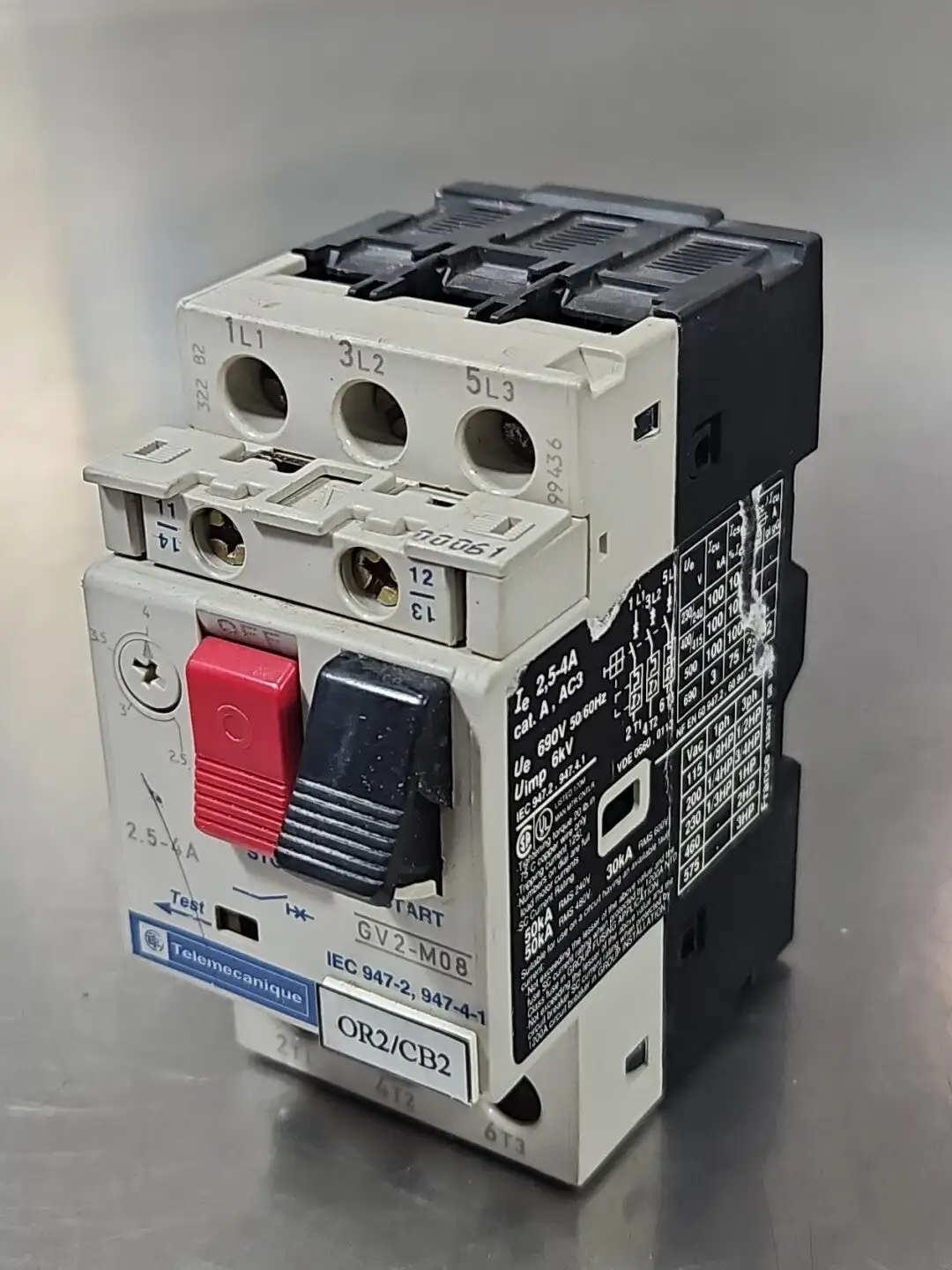 Telemecanique GV2-M08 Motor Circuit Breaker loc4D11