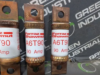 Lot of 9 Ferraz Shawmut A9T90 Fast-Acting Current Limiting Fuses 90A Used