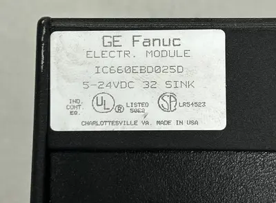 Used GE FANUC IC660EBD025D PLC Input & Output Ohio US | Surplus Asset Holdings #1236924