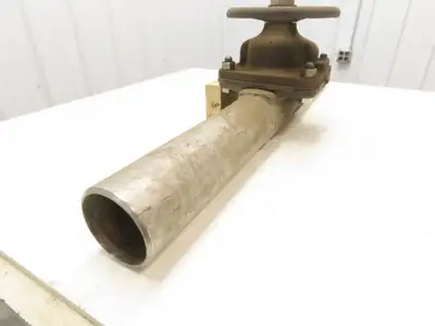 Hills-McCanna 3" Manual Diaphragm Pinch Valve Stainless Pipe Butt Weld 35"L