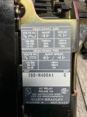 ALLEN BRADLEY 700-N400A1 SER C Electrical/PLC/Automation | ESS Industrial Equipment Sales (5)
