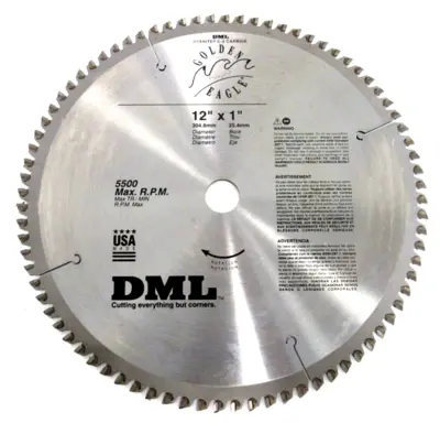 NEW DML 374094 CARBIDE TEETH SAW BLADE 12x1x80T