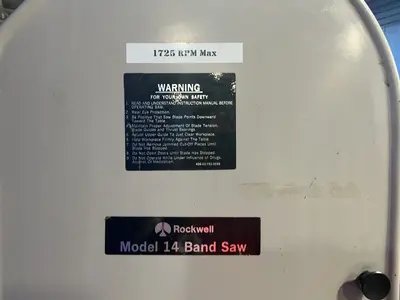 Used ROCKWELL INTERNATIONAL MODEL 14 Woodworking Vertical Band Saws Ohio US | HGR 24 #1288633