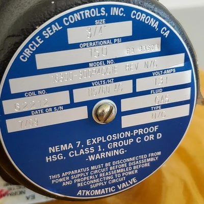NEW Circle Seal Controls 16300-300P4CC1E
