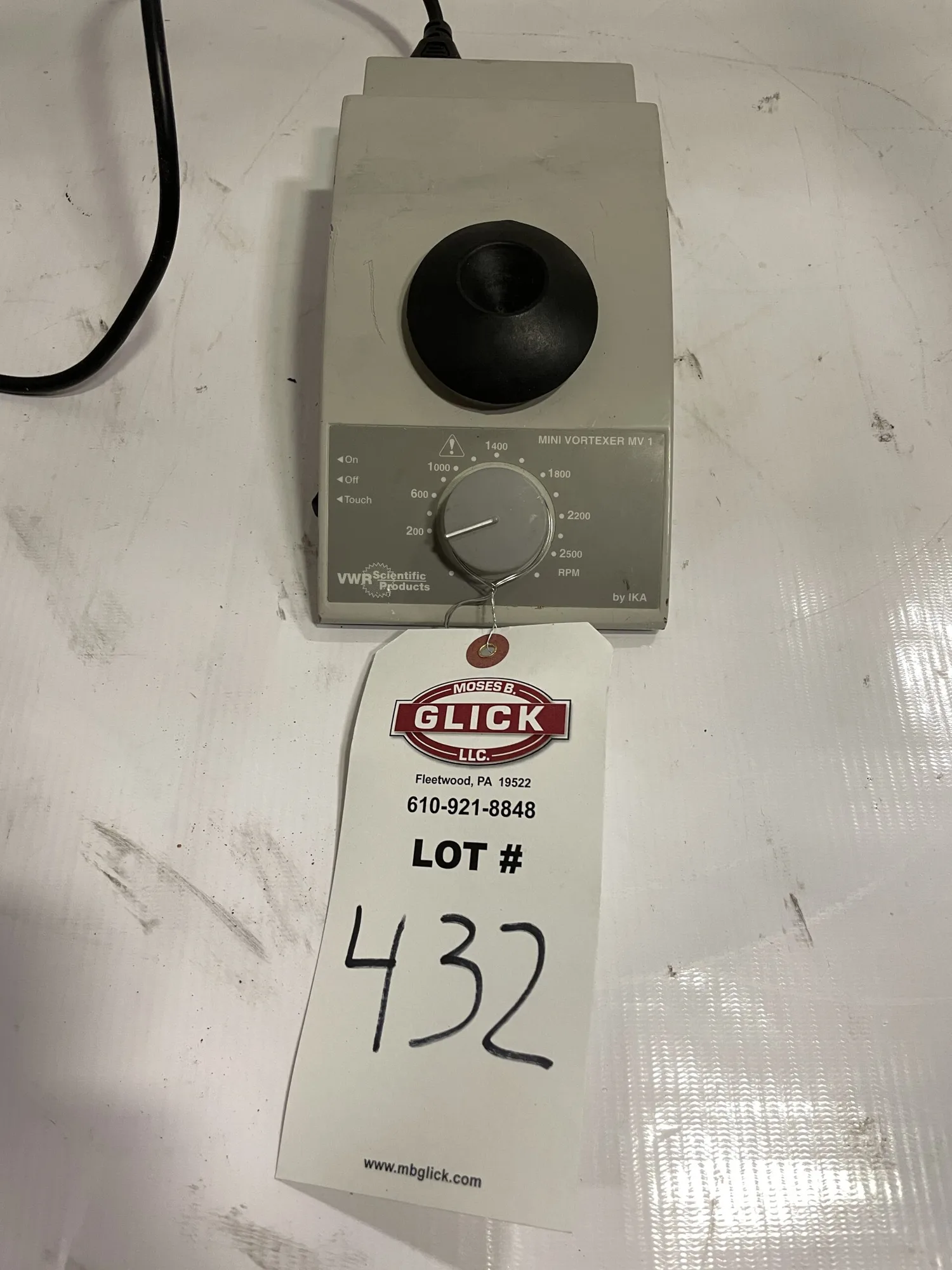 VWR Mini Vortexer MV1 Laboratory Vortex Mixer/Shaker