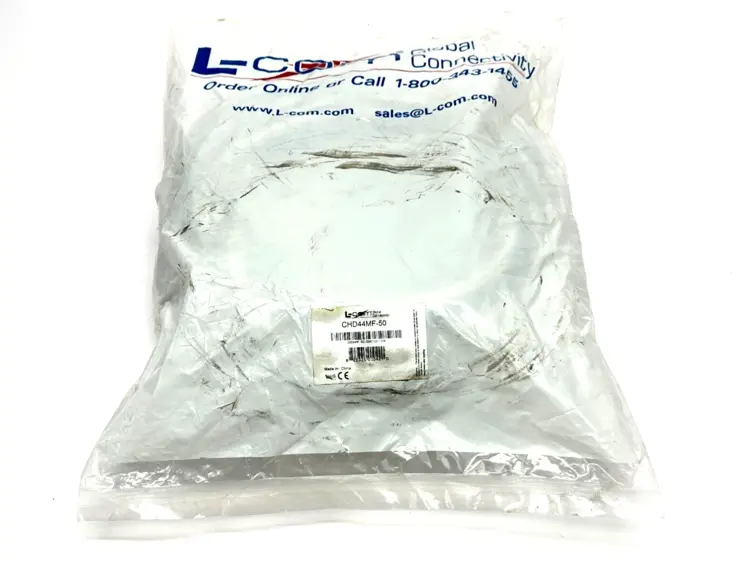 New | in-Stock L-COM DELUXE MOLDED D-SUB CABLE HD44 MALE FEMALE 50' Cable & Wire | Maverick Industrial Sales #1107328