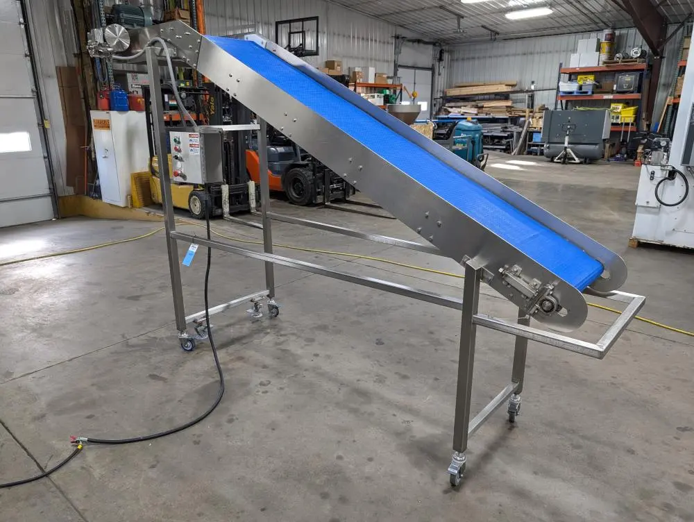 SS Incline Plastic Belt Conveyor
