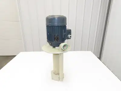 Flux-Geraete Plastic Centrifugal Immersion Pump 1.1kw 3360rpm 230/460V 12" Depth