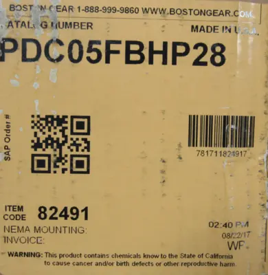 NEW BOSTON GEAR PDC05FBHP28 PNEUMATIC OVERLOAD CLUTCH 2" BORE