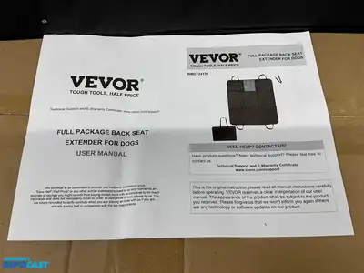 Lot of (2) vevor full package back seat extenders for dogs