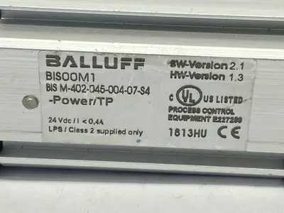 USED BALLUFF HF RFID HEAD W/ PROCESSOR UNIT BIS00M1