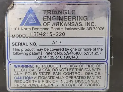 USED TRIANGLE ENGINEERING HBD4215-220