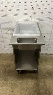 Used Falcon Restaurant Supply Used Stainless Steel Mobile Breading Station on Casters - FG Batter and Breading Machines Illinois US | Falcon Restaurant Supply #1374943