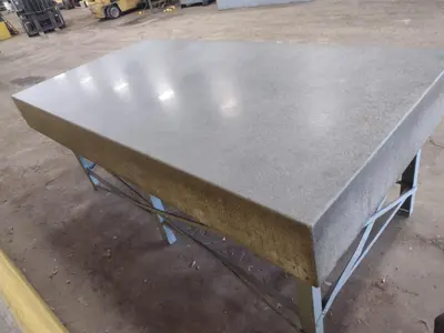 8' X 4' X 10" CHALLENGE PRECISION LAYOUT INSPECTION GRANITE TABLE: STOCK #23798