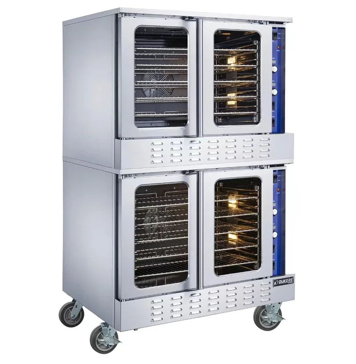 New | in-Stock Dukers New Dukers DCCOG2 Double Gas Convection Oven Ovens Illinois US | Falcon Restaurant Supply #1376312